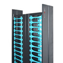 DYNAMIX Dual 300mm wide finger duct cable management Panels for RDF37U frame. Supplied with side panel. - Office Connect 2018
