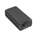 PROMATE 38000mAh 130W Quick Charging PowerBank with 100W PD. Charge Laptops, Tablets, & Phones, Charge 3 Devices Simultaneously, 2x USB-C & 1x USB-A Output, Adaptive Charging. Black Colour - Office Connect 2018