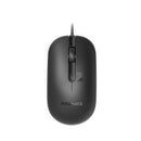 PROMATE 4-Button Wired Optical Mouse with 2400dpi. MaxComfort Adjustable DPI with up to 6  Million Keystrokes. Anti-Slip Silicone Grip. 1.5m Cable. Plug & Play. Ambidextrous Design. Black - Office Connect 2018