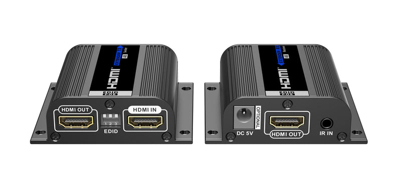 LENKENG HDMI & IR Extender Kit over Cat6 with EDID switch. Local HDMI connection Port on Transmitter Transmitter, 1080p up to 50m. Supports PoC. (Only TX Need Power Adapter).