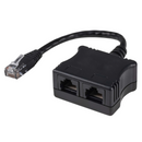 DYNAMIX RJ45 Dual Adapter (1x UTP, 1x Ph.) with short cable - Office Connect 2018