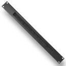 DYNAMIX 1RU 19'' Brush Cable Management Bar. Black Colour. - Office Connect 2018