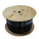 DYNAMIX 305m Cat6 Black SOLID GEL Filled Outdoor cable. 23AWGx4P, 250MHz, UV Stabilised Black PE Jacket, Supplied on a Wooden Reel *** BELOW GROUND INSTALLATION - Office Connect 2018