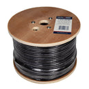 DYNAMIX 100m Roll RG6 Shielded Cable. Black. 75ohm. 18AWG solid core. Foil and braid shield. - Office Connect 2018