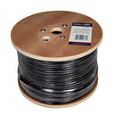 DYNAMIX 152m Roll RG6 Shielded Cable. Black. 75ohm. 18AWG solid core. Foil and braid shield. - Office Connect 2018