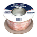 DYNAMIX 100m 14AWG/2.08mm Speaker Cable, OFC 42/0.25BCx2C, Clear PVC Insulation, OD: 3.5 7.0mm. Meter Marked - Office Connect 2018