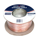 DYNAMIX 50m 14AWG/2.08mm Speaker Cable, OFC 42/0.25BCx2C, Clear PVC Insulation, OD: 3.5 x 7.0mm. Meter Marked - Office Connect 2018