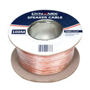 DYNAMIX 100m 16AWG/1.31mm Speaker Cable, OFC 25/025BCx2C, Clear PVC Insulation, OD: 4.0x 8.0mm. Meter Marked - Office Connect 2018