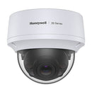 HONEYWELL 35 Series 8MP WDR IP Dome Camera. 2.7-13.5mm Motorized Focus Up to 40M IR. Rugged Outdoor IP66 Housing. IK10 Vandal Resistant PoE (IEEE 802.3af) or 12VDC. True WDR, 120dB Auto (ICR) / Colour