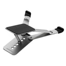 PROMATE Alluminium Multi-Angle Portable Laptop Stand with Easy Height Adjust and Foldable Design. Anti Slip Surface, Optimized Air Ventilation. Grey - Office Connect 2018