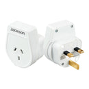 JACKSON Slim Outbound Travel Adaptor for use in UK/Hong Kong. 3-Pin NZ/AUS Plugs. - Office Connect 2018