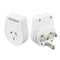 JACKSON Slim Outbound Travel Adaptor for use in South Africa and Parts of India. 3-Pin NZ/AUS Plugs. - Office Connect 2018