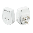 JACKSON Slim Outbound Travel Adaptor for use in Sri Lanka, Parts of India and Bangladesh. 3-Pin NZ/AUS Plugs. - Office Connect 2018