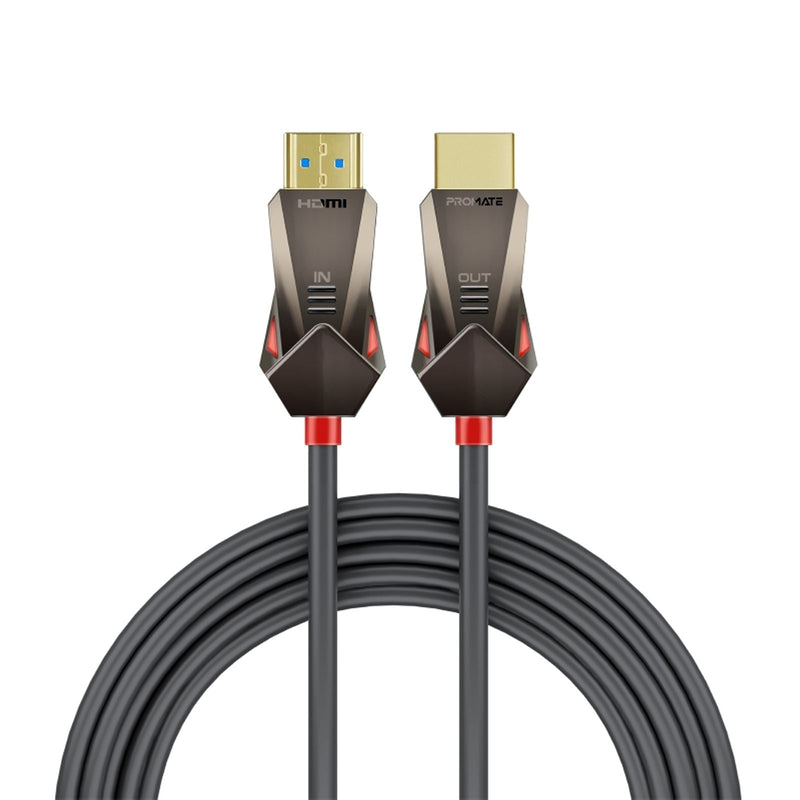 PROMATE 15m Ultra-High Definition (UHD) 2.0 HDMI Cable. Supports 4K@60Hz (4096x2160). High-Speed Ethernet, Long Bend Lifespan, Supports 48-Bit Colour. Gold Plated Connectors. Black. - Office Connect 2018