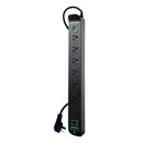 JACKSON 6-Way Raptor Powerboard with Surge & Overload Protection. Push Button LED On/Off Indicator Switch. Rapid Charge 30W USB Type-C PD & 30W USB Type-A. Surge Diagnostic LED. - Office Connect 2018