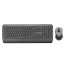 PROMATE Full Size Wireless Multimedia Keyboard & Mouse Combo. Sleep & Ergonomic. Auto Sleep. Smart Nano Reciever. Precision Mouse. Built-in Palm Rest. 10m Range. AAA Batteries. 2.4GHz. - Office Connect 2018