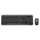 PROMATE Full Size Wireless Keyboard & Mouse Combo with Dual USB-A/C Dongle. Auto Sleep. Smart Nano Reciever. Precision Mouse. Built-in Palm Rest. 8m Range. AAA Batteries. 2.4GHz. - Office Connect 2018