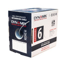 DYNAMIX 305m Cat6 Grey  UTP SOLID Cable Roll, 250MHz, 24AWGx4P. External O.D. 4.9mm PVC CM UL Rated Jacket. Cable Roll in a REELEX II Pull Box. - Office Connect 2018