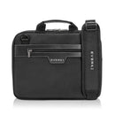 EVERKI Business Laptop Briefcase up to 14.1" with Premium Leather Handles and Accents, Memory Foam Protection, Trolley Handle Pass Through, 2-Way Shoulder Strap. Lifetime Warranty. Black Colour - Office Connect 2018