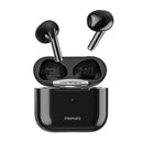 PROMATE In-Ear  Bluetooth Earbuds with Intellitouch and 350mAh Charging Case. Built in Microphones and Noise Isolation. Up to 5 Hours Playback. Smart Auto-Pairing. Ergonomic Design. Black.