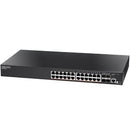 EDGECORE 24 Port Gigabit PoE+ Web Smart Pro Switch. (4-port GE SFP& 24x RJ-45 ports). Power Budget:200W. 1x RJ45 Console port. External Power. - Office Connect 2018