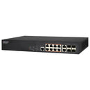 EDGECORE 8 Port Gigabit PoE Managed Switch. Power Budget: 180W. 2 combo and 2 FE/1G uplink SFP. 1x RJ45 Console port. Comprehensive QoS,Enhanced Security with Port - Office Connect 2018