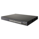 EDGECORE 24 Port Gigabit PoE+ Managed L2+/L3 Lite Switch. 4x GE SFP Ports. 1x RJ45 Console port. Power Budget: 190W. Comprehensive Security, Advanced QoS, IPv6 Support, VPN, & VLAN. - Office Connect 2018