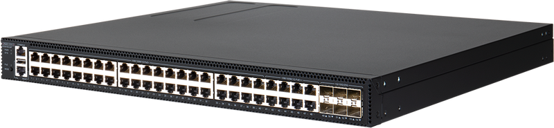 EDGECORE 48 Port Managed L2+/L3 Lite PoE Gigabit  Ethernet Switch with 6 x SFP28 25G Uplink Ports. IPv6 Management. 90 Watts PoE++. - Office Connect 2018
