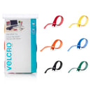 VELCRO One-Wrap 203mm x 12mm Multicolour Pre-Cut Cable Ties. 60 Piece Pack (10 Ties Per Colour) Red, Yellow, Orange, Blue, Black, Green. Self Gripping Super-strong with Easy-to-undo Design. - Office Connect 2018