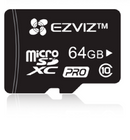 EZVIZ 64GB Professional Micro SD Super Fast Read/Write Class 10 Card Suitable for All Surveillance Cameras & Devices. - Office Connect 2018