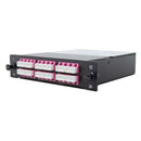 DYNAMIX MPO OM4 6 Port LC Quad Multimode 24 Fibre Cassette. Dual Polarity A/C. Made with ELITE Low Loss Connectors. - Office Connect 2018