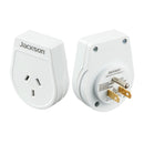 JACKSON Slim Outbound Travel Adaptor for use in USA/Canada. 3-Pin NZ/AUS Plugs. - Office Connect 2018