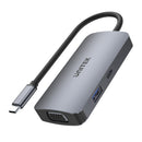 UNITEK 5-in-1 USB 3.1 Mulit-Port Hub with USB-C Connector. Includes 2x HDMI Ports, 1x VGA Port, Plus PD 100W. Supports Triple Display. HDMI UHD 4K@30Hz & VGA FHD JUNE Promo - Includes FREE C137W - Office Connect 2018