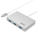 UNITEK 4-in-1 USB-C Hub 3.0 with 3 ports, USB Type -C supports power delivery and 5Gbps transfer. Delivery Max 20V 3A, Plug and Play No driver to install, Cable length JUNE Promo - Includes FREE C137W - Office Connect 2018