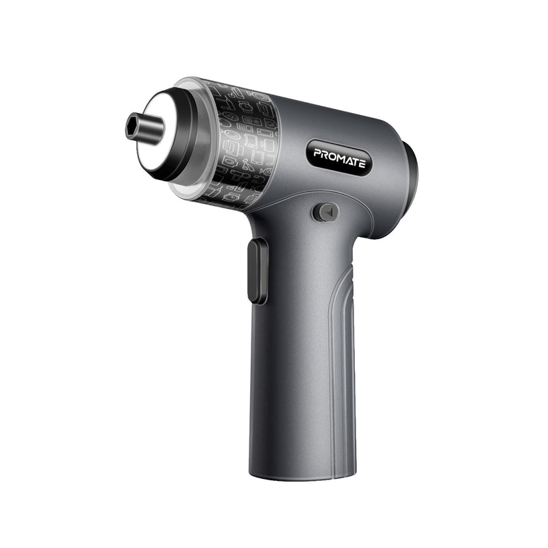 PROMATE 36-Pieces Cordless Electric DIY Hand held ScrewDriver Kit with LED Fill Light. 200RPM with 5N.m of Torque. Built-in 2500mAh Battery, USB-C Charging Port, 32 Magnetic Screwdriver Bits. - Office Connect 2018