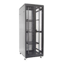 DYNAMIX 42RU Server Cabinet 1000mm Deep (800 x 1000 x 2077mm) Includes 3x Fixed Shelves, 4x Fans, 25x Cage Nuts, 4x Castors & 4x Level Feet. 800kg static load. Dual Mesh Doors JUNE Promo - Includes FREE BOOM-10