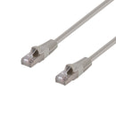 DYNAMIX 0.5m Cat6A S/FTP Beige Slimline Shielded 10G Patch Lead. 26AWG (Cat6 Augmented) 500MHz with Gold Plate Connectors. - Office Connect 2018