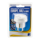 JACKSON Outbound Travel Adaptor. Converts NZ/AUS Plugs for use in Europe/Bali. - Office Connect 2018