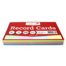 Silvine Record Cards 8x5 Ruled Assorted Colours - Office Connect 2018