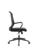 BRATECK Premium Office Chair with Superior Lumbar Support. Ergonomic with Breathable Mesh Back Pneumatic Seat-Height Adjustment, Adjustable Tilt-back - Office Connect 2018