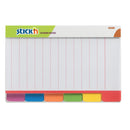 Stick'n Magic Divider Notes Neon 6 Colours 60 Sheets Lined 148x98mm - Office Connect 2018