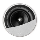 KEF Ultra Thin Bezel 8'' Round In-Ceiling Speaker. 200mm Uni-Q Driver Array, 25mm Aluminium Dome Tweeter with Tangerine Waveguide. Magnetic Grille. IP64 Certified. SOLD INDIVIDUALLY. - Office Connect 2018