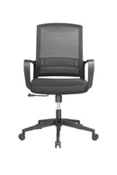 BRATECK Premium Office Chair with Superior Lumbar Support. Ergonomic with Breathable Mesh Back Pneumatic Seat-Height Adjustment, Adjustable Tilt-back - Office Connect 2018