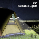 PROMATE 4-in-1 Portable Camping Kit with LED Light, 6000mAh Power Bank, LED Torch, & 5W Bluetooth Speaker. 750lm LED Brightness. 90 Degree Foldable Lights, 3x Colour Modes, SOS Function, Built-in Hanging Hook