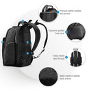 EVERKI Versa 2 Premium Travel Friendly 15'' Laptop Backpack. Patented corner-guard protection. Trolley handle pass-through. Felt-lined iPad/Pro/Kindle/tablet - Office Connect 2018