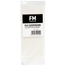 FM Title Strips Crystal Tab White 50 Pack