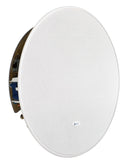 KEF Ultra Thin Bezel 8'' Round In-Ceiling Subwoofer. Ultra thin 59mm mounting depth. Can be used as a mono or stereo subwoofer. Paintable Grille. Cut out 240mm. Sold as each. - Office Connect 2018