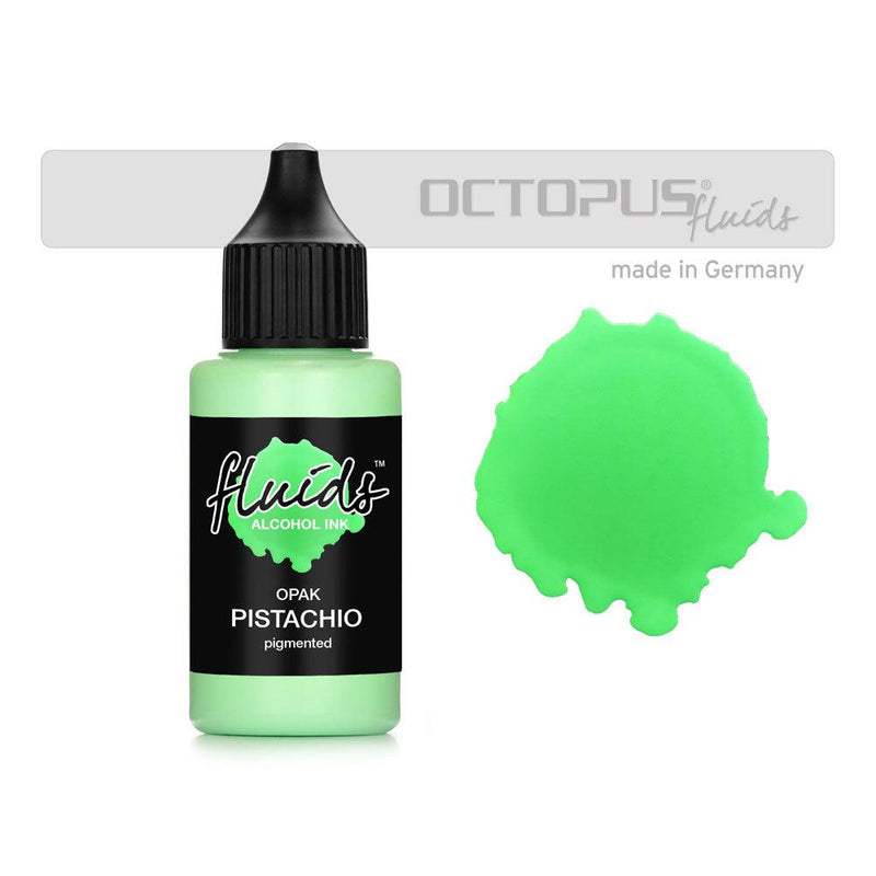 Octopus Fluids Alcohol Ink Opak Pistachio Green 30ml - Office Connect 2018