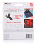 VELCRO Brand 25mm x 2.5m Stick on Hook & Loop Roll/Tape. Designed for Hanging & Attaching Items at Home Or Work. Cut to Size. Holds up to 1kg. Black Colour. - Office Connect 2018