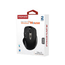 PROMATE EZGrip Ergonomic Wireless Mouse with Quick Forward/Back Buttons. 800/1200/1600Dpi, 10m Working Range, Easy Plug & Play, 1x AA Battery, Nano Reciever,